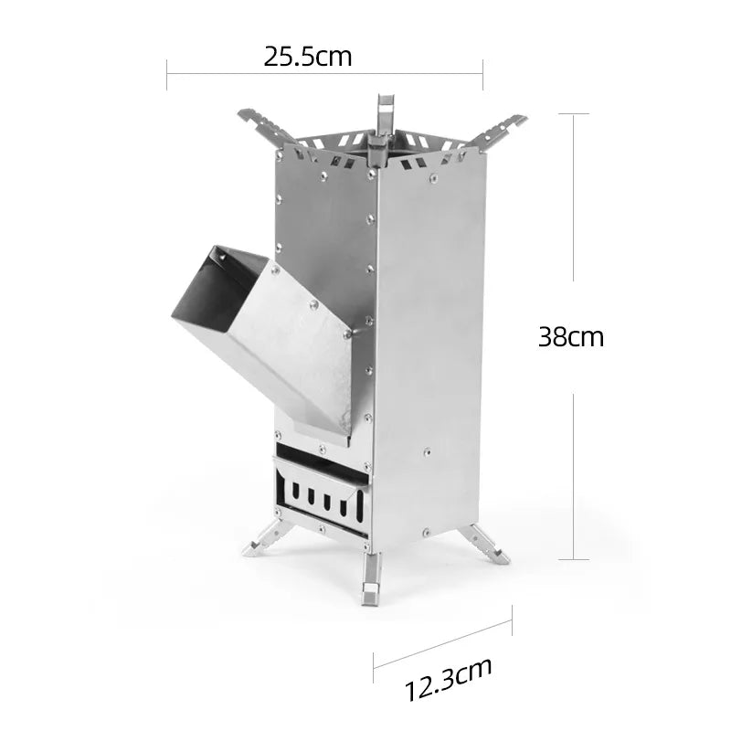 Rocket Stove for Outdoor Camping Durable